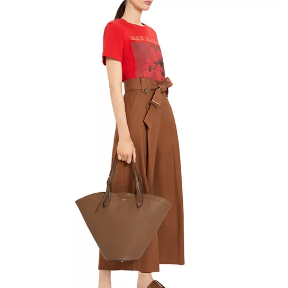 Max Mara Rosso Red Tee Women’s Small Cotton Designer - Picture 2 of 8